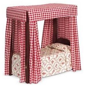 American girl Felicity's canopy bed & bedding (brand new in original box)